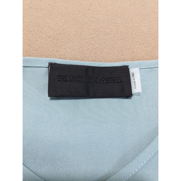 Blaque Label Women's Green Short Sleeve Blouse M *READ DESCRIPTION* - Picture 4 of 8